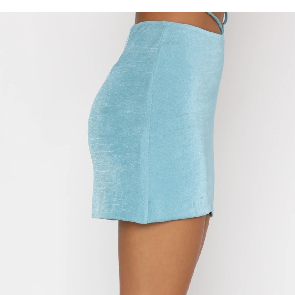 White Fox Blue Skirt - Picture 11 of 12